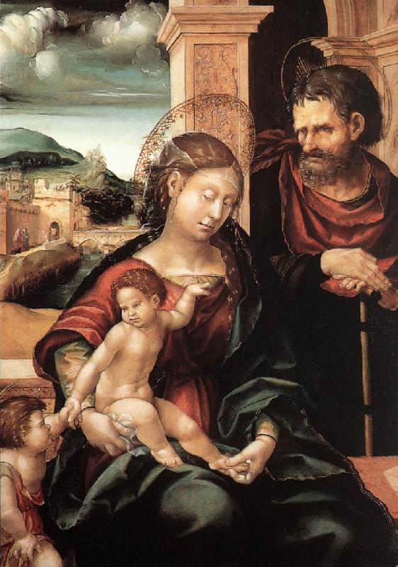 BURGKMAIR, Hans Holy Family with the Child St John ds oil painting image